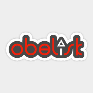 Obelisk Name Sticker